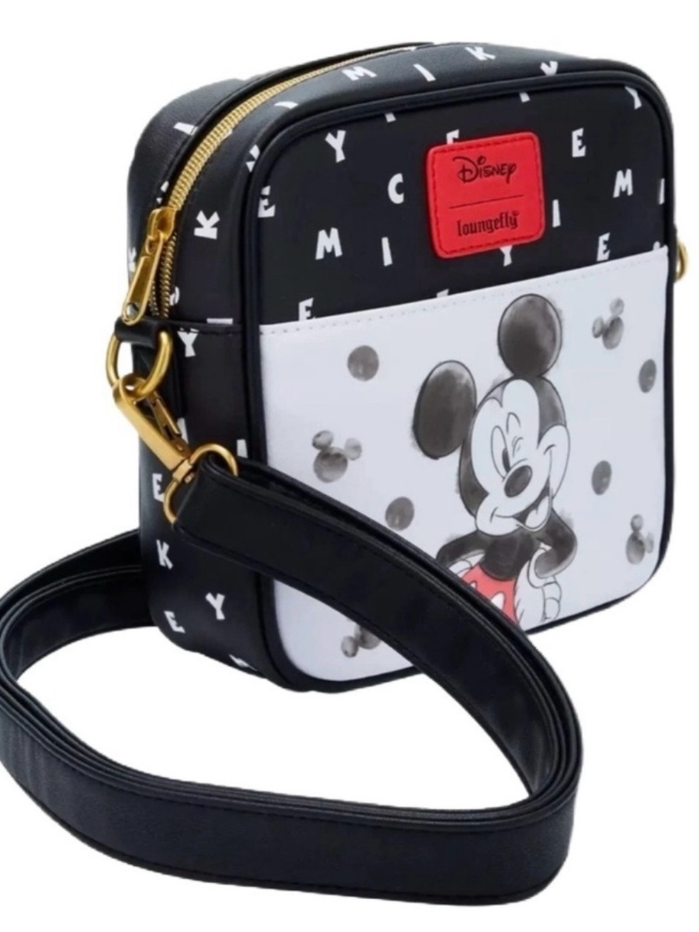 Loungefly Disney Mickey Mouse Watercolor Crossbody Bag, Retail $59